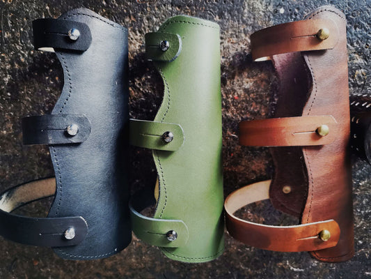 Arm guards, archery and apples