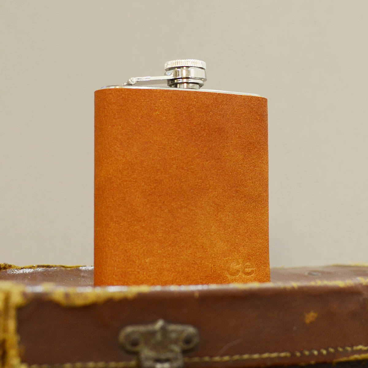 Leather Covered Hip Flask